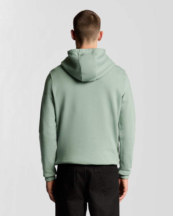 Lyle & Scott Loopback Cotton Hoodie Cold Mint