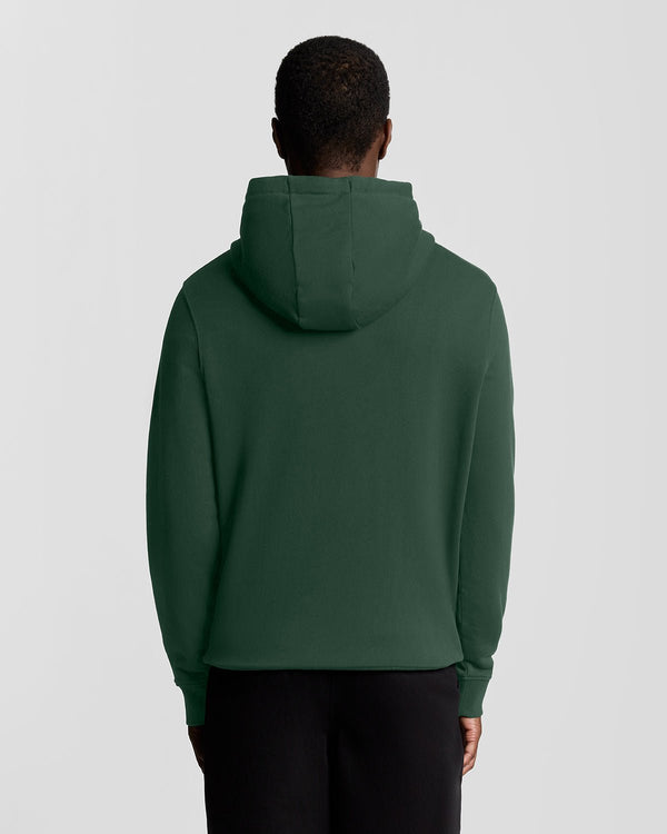 Lyle & Scott Loopback Cotton Hoodie Dark Green