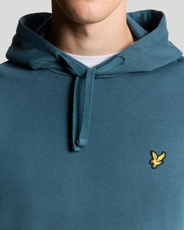 Lyle & Scott Loopback Cotton Hoodie Deep Water