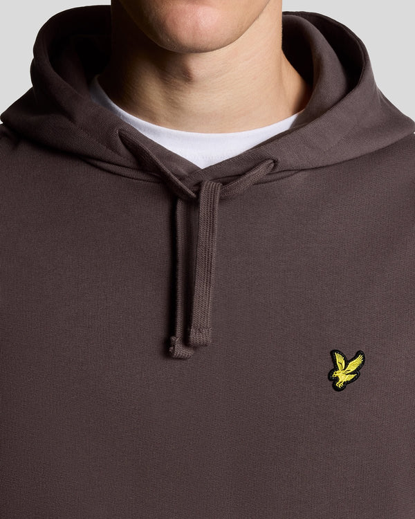 Lyle & Scott Loopback Cotton Hoodie Espresso