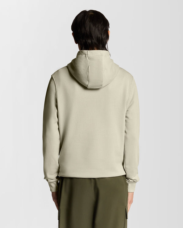 Lyle & Scott Loopback Cotton Hoodie Grey Taupe