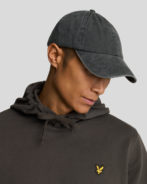 Lyle & Scott Loopback Cotton Hoodie Gunmetal