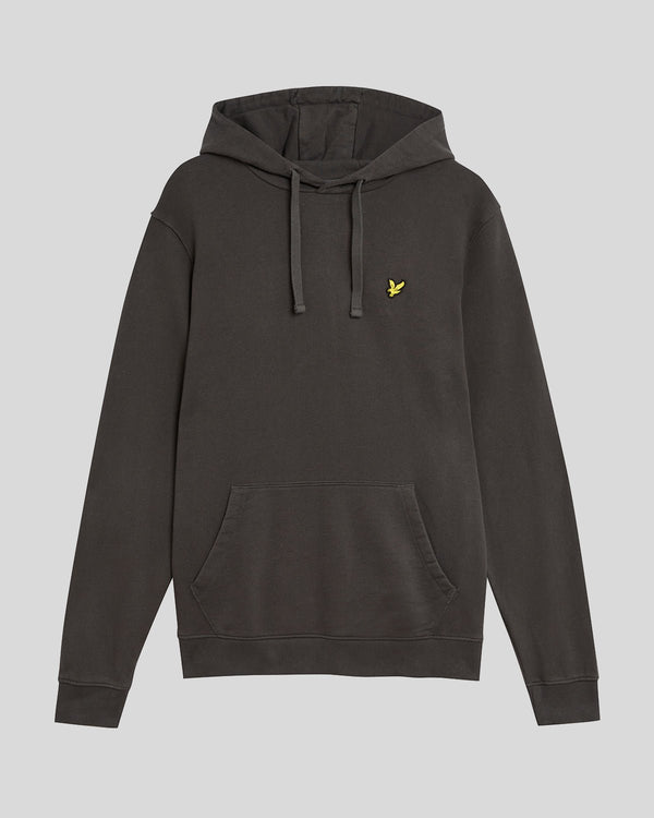 Lyle & Scott Loopback Cotton Hoodie Gunmetal