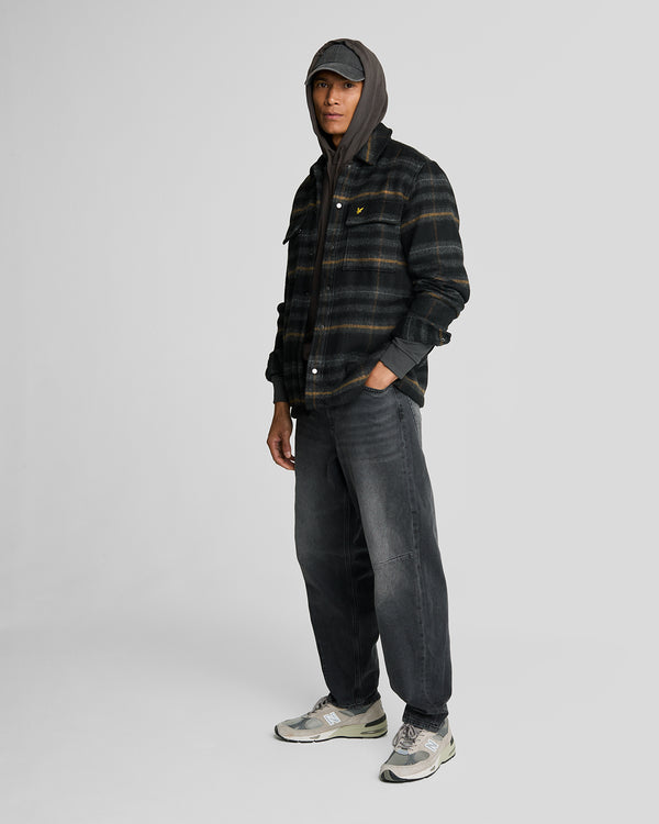 lyle & scott Loopback Cotton Hoodie Gunmetal