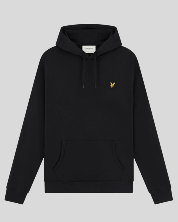 Lyle & Scott Loopback Cotton Hoodie Jet Black