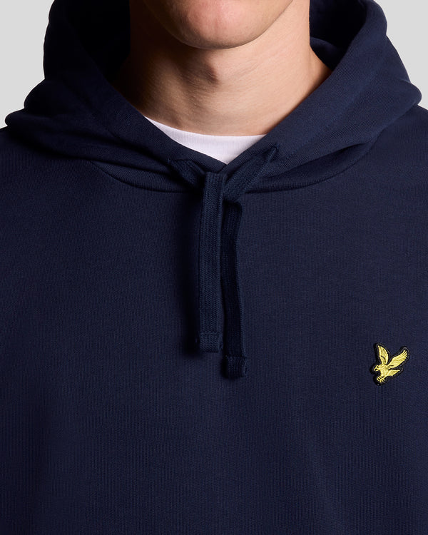 Lyle & Scott Loopback Cotton Hoodie Navy