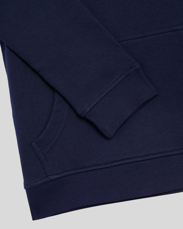 Lyle & Scott Loopback Cotton Hoodie Navy