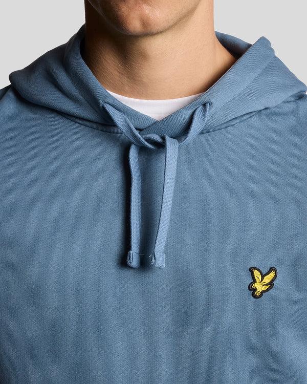 Lyle & Scott Loopback Cotton Hoodie Ocean Sky