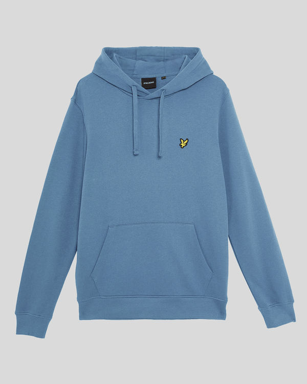 Lyle & Scott Loopback Cotton Hoodie Ocean Sky