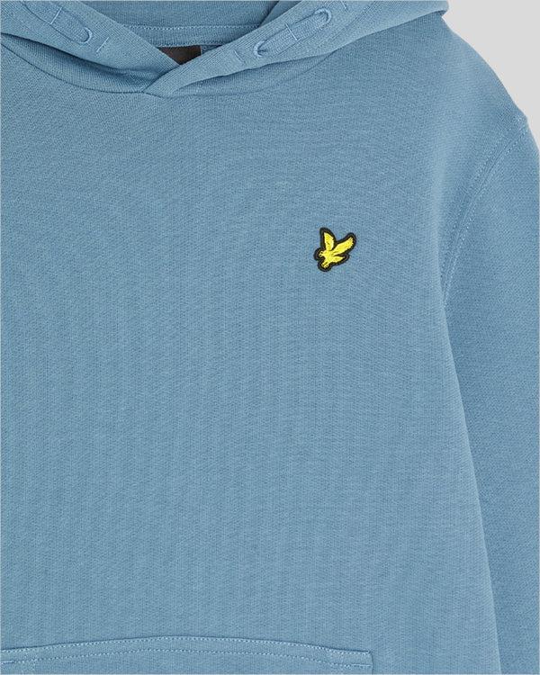 Lyle & Scott Loopback Cotton Hoodie Ocean Sky