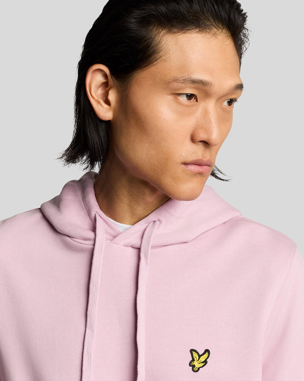 Lyle & Scott Loopback Cotton Hoodie Pink Light