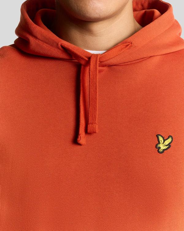 Lyle & Scott Loopback Cotton Hoodie Tuscan Red