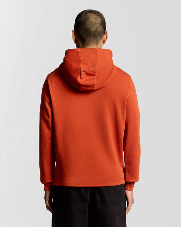 Lyle & Scott Loopback Cotton Hoodie Tuscan Red