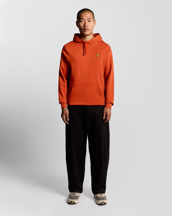 lyle & scott Loopback Cotton Hoodie Tuscan Red