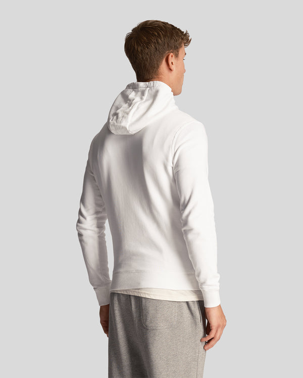 Lyle & Scott Loopback Cotton Hoodie White
