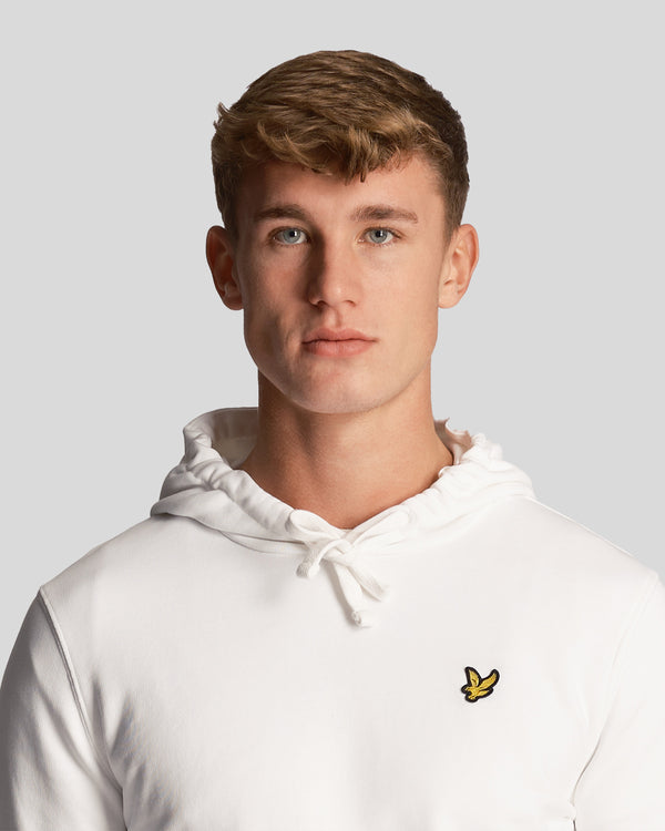Lyle & Scott Loopback Cotton Hoodie White