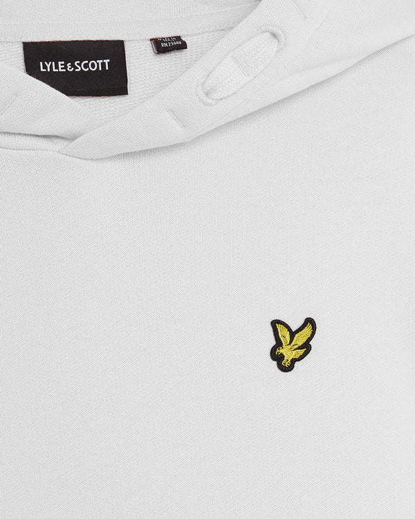lyle & scott Loopback Cotton Hoodie White