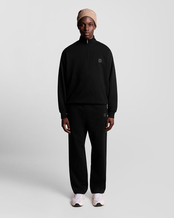lyle & scott Loungewear 1/4 Zip Sweatshirt Jet Black
