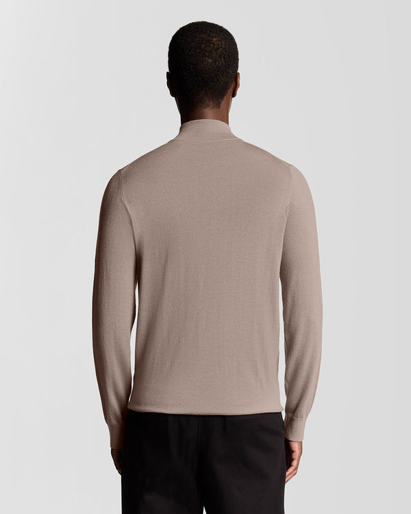 Lyle & Scott Merino Wool 1/4 Zip Jumper Cinder