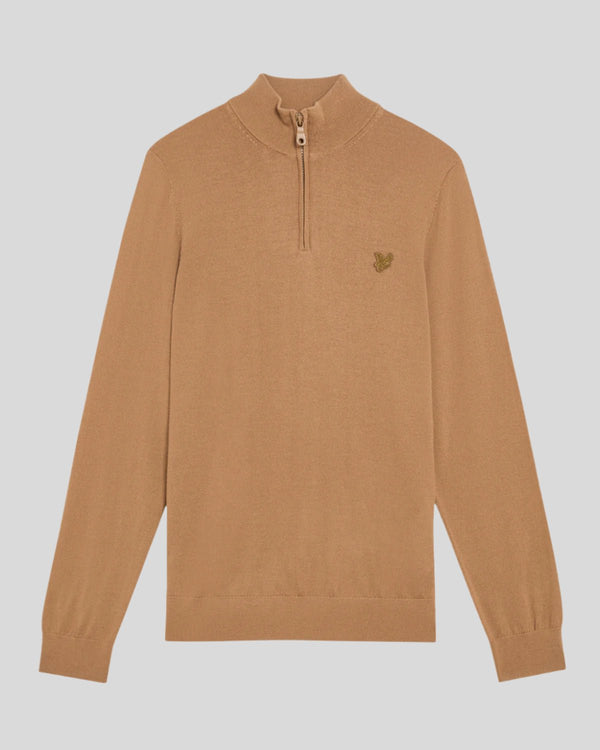 Lyle & Scott Merino Wool 1/4 Zip Jumper Nomad