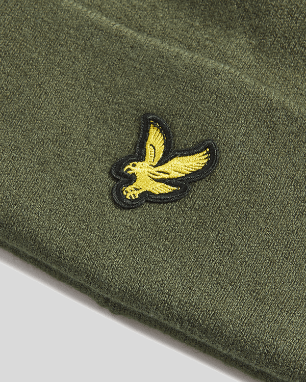Lyle & Scott Merino Wool Blend Beanie Deep Depths