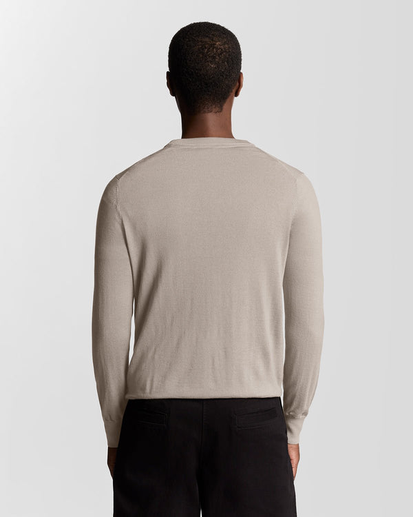 Lyle & Scott Merino Wool Crew Neck Jumper Nomad