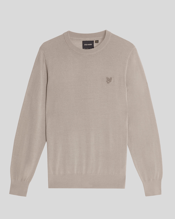 Lyle & Scott Merino Wool Crew Neck Jumper Nomad