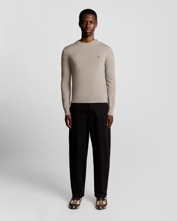 lyle & scott Merino Wool Crew Neck Jumper Nomad