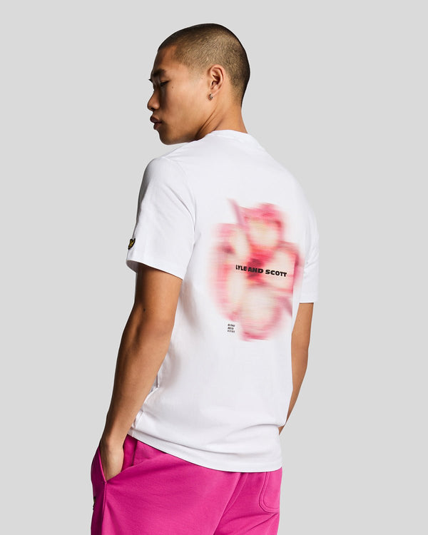 Lyle & Scott Motion Floral Graphic T-Shirt White