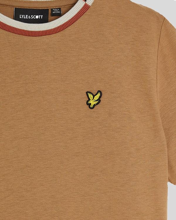 Lyle & Scott Multi Rib T-Shirt Tigers Eye