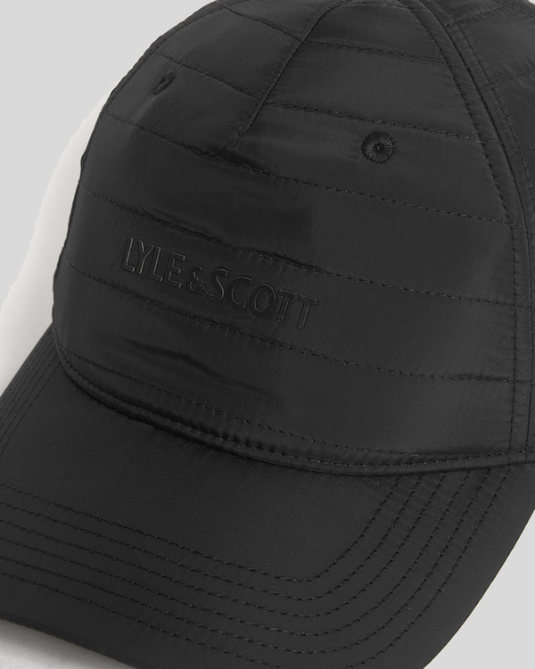 Lyle & Scott Padded Baseball Cap Jet Black