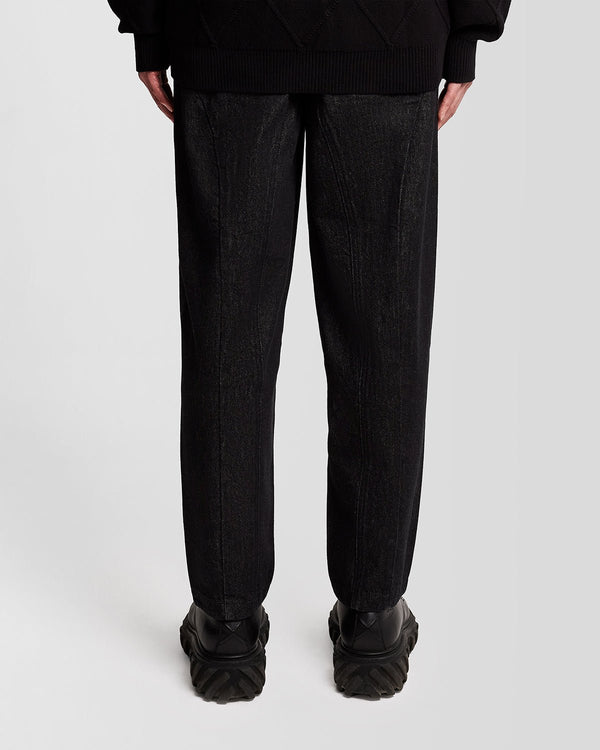 Lyle & Scott Panelled Denim Jeans Black