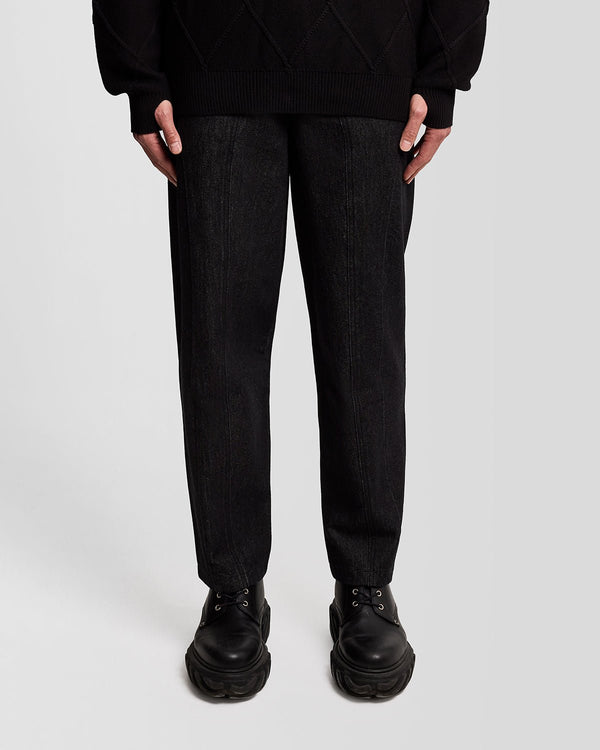 lyle & scott Panelled Denim Jeans Black