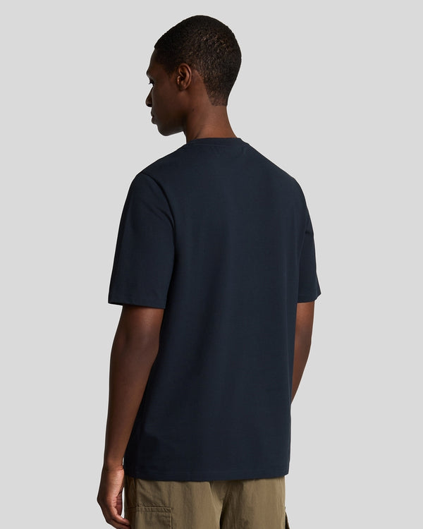 Lyle & Scott Plain Pique Pocket T-Shirt Dark Navy