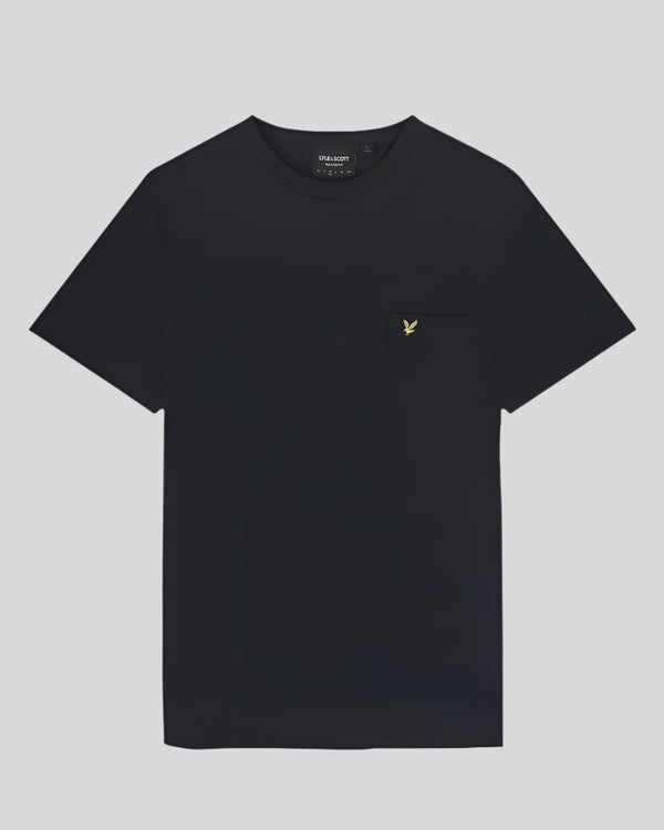 Lyle & Scott Plain Pique Pocket T-Shirt Dark Navy