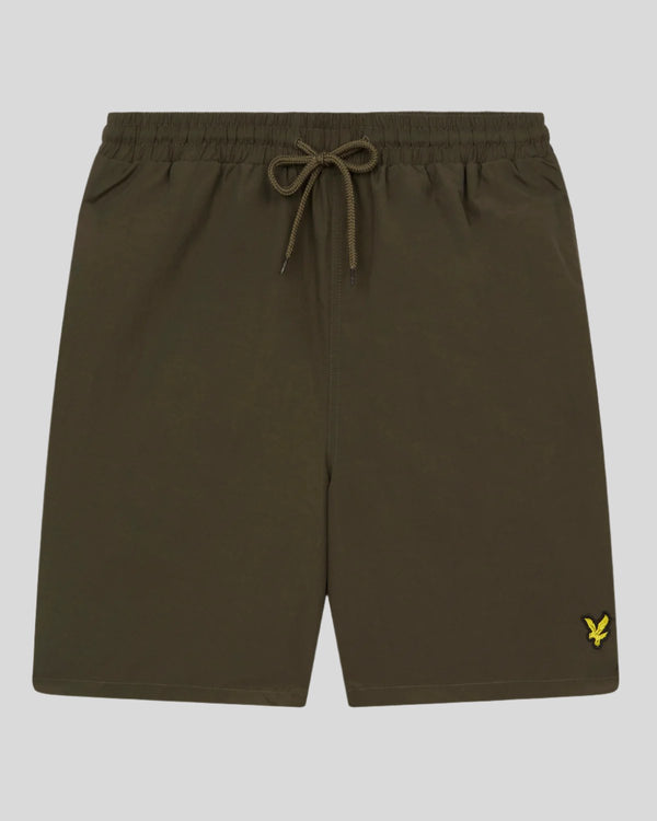 Lyle & Scott Plain Swim Shorts Olive