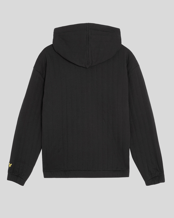 lyle & scott Quilted Full Zip Hoodie Jet Black