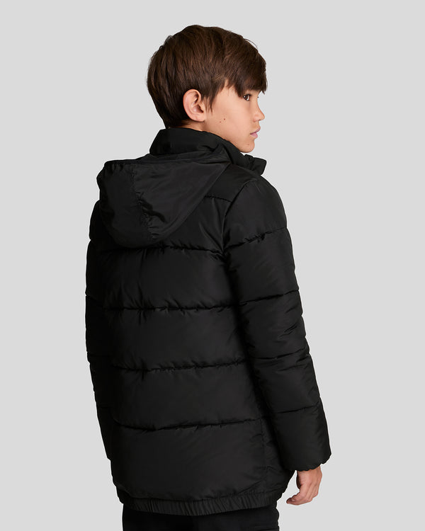Lyle & Scott Quilted Puffer Coat Jet Black