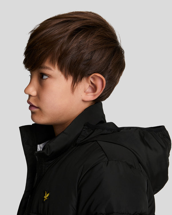 Lyle & Scott Quilted Puffer Coat Jet Black