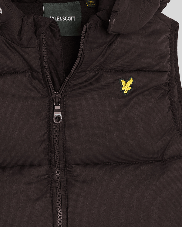 Lyle & Scott Ripstop Quilted Gilet Jet Black