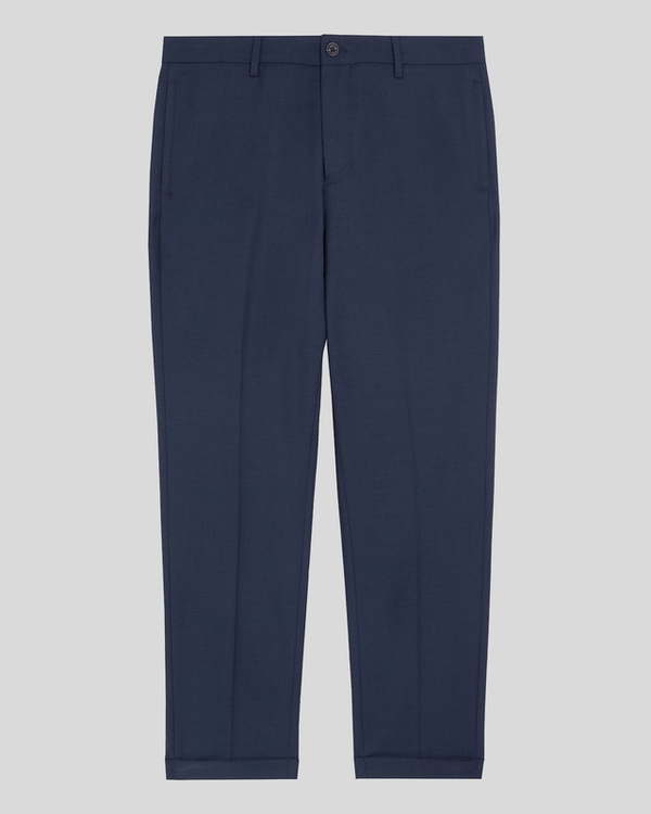 Lyle & Scott Sharkskin Pleated Trousers Carbon
