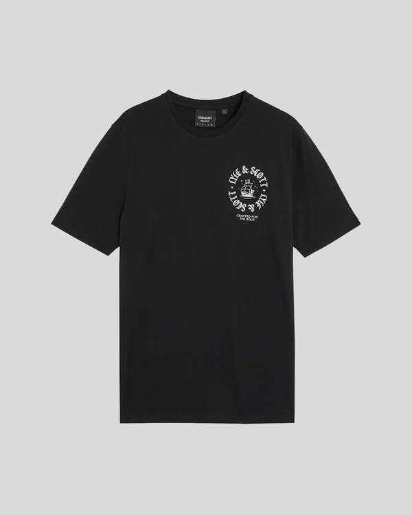 Lyle & Scott Ship Insignia Graphic T-Shirt Jet Black