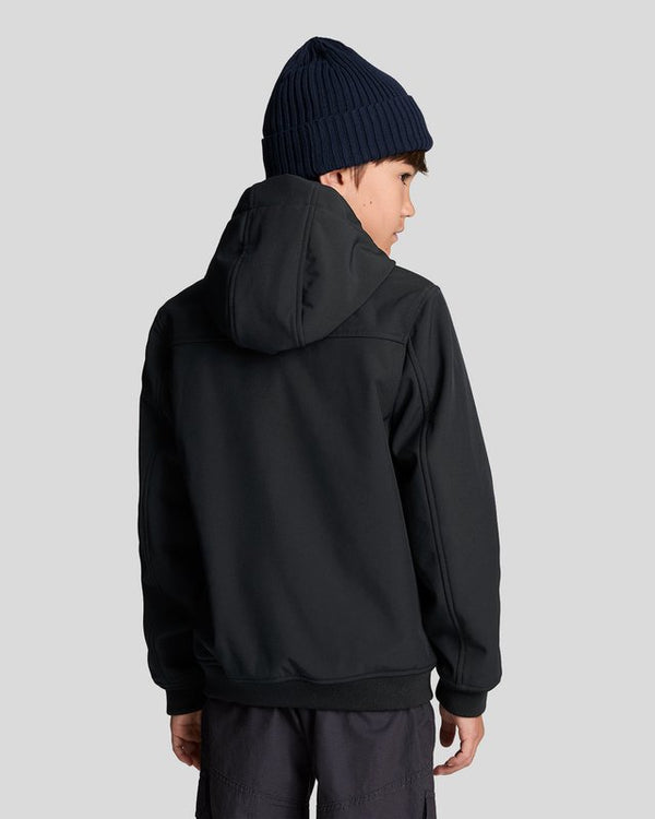 Lyle & Scott Softshell Hooded Jacket Jet Black