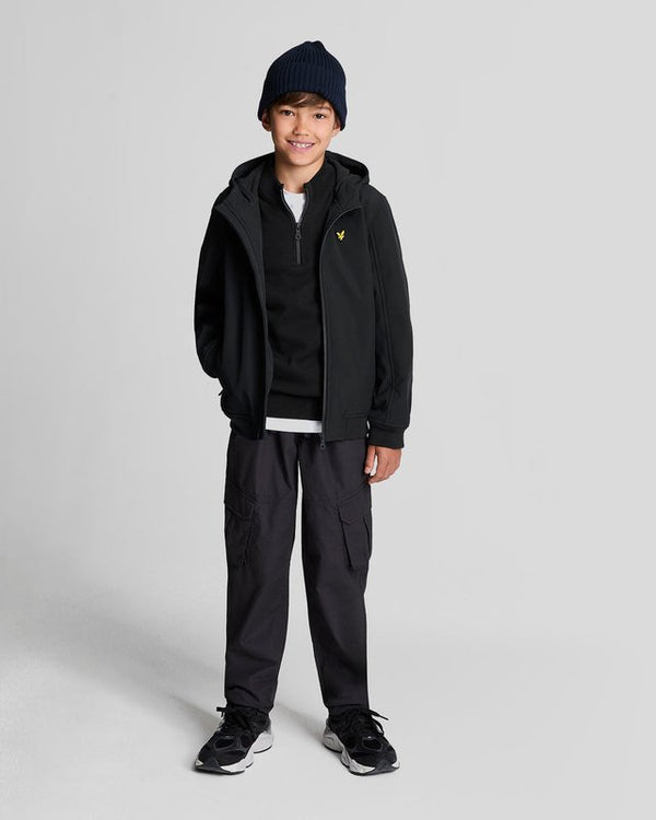 lyle & scott Softshell Hooded Jacket Jet Black