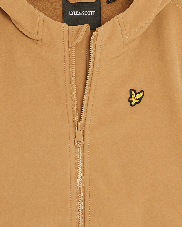 Lyle & Scott Softshell Hooded Jacket Tigers Eye