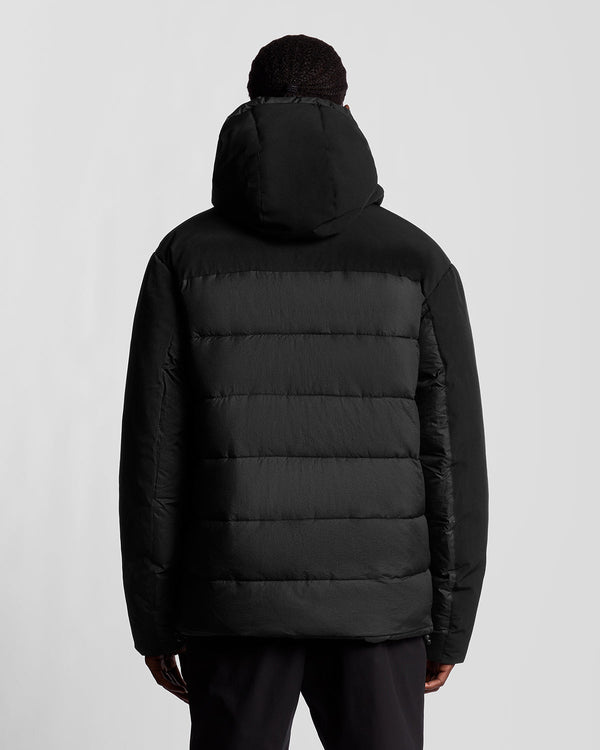 Lyle & Scott Sports Hybrid Puffer Jacket Jet Black
