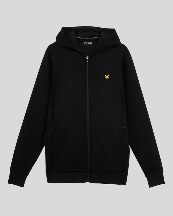 Lyle & Scott Sports Lightweight Zip Hoodie Jet Black