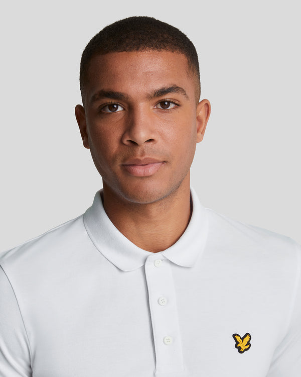 Lyle & Scott Sports Short Sleeve Polo Shirt White