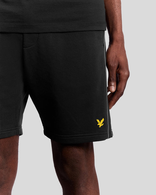 Lyle & Scott Sports Tape Sweat Shorts Jet Black