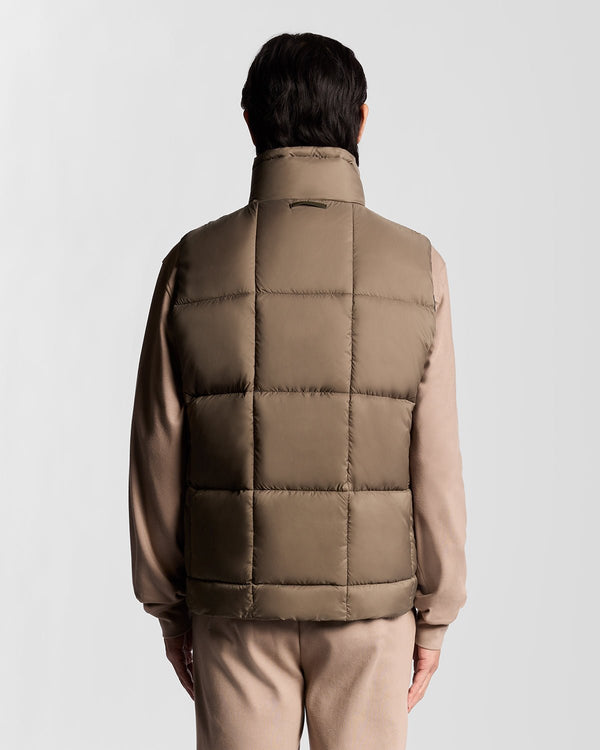 Lyle & Scott Square Cocoon Puffer Gilet Falcon